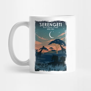 Serengeti Africa National Park Poster Mug